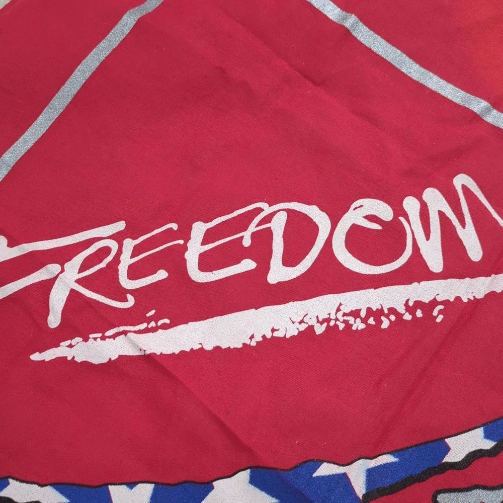 Brooks & Dunn Vintage Concert Bandana Handkerchief Scarf Red Freedom America 250